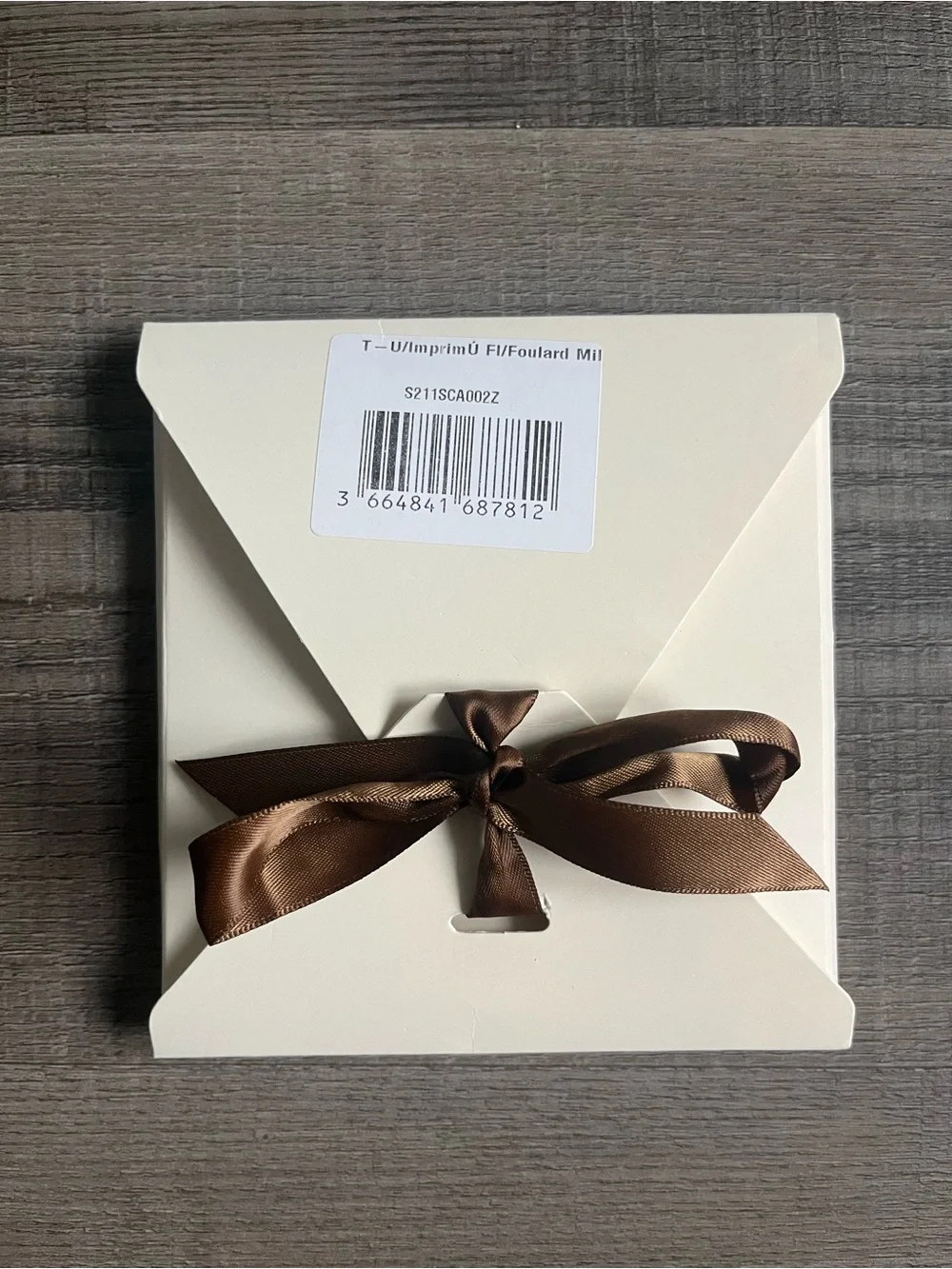 NWT Sezane Le Foulard Scarf, brown floral